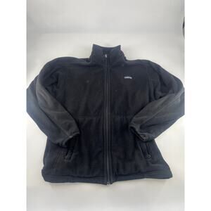 Patagonia Jacket Mens Medium Black Full Zip Outdoors Preppy Gorpcore Fleece
